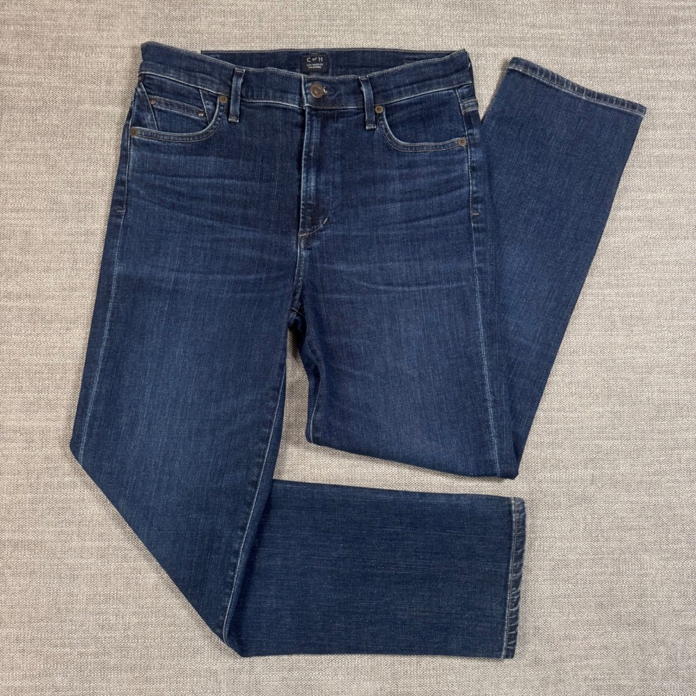 Citizens of Humanity Cara High Rise Cigarette Ankle Jeans Womens 28 Dark Wash